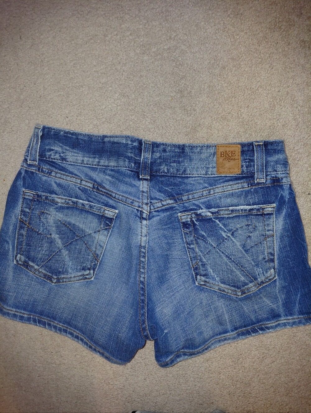 BKE Blue Washed Denim Shorts